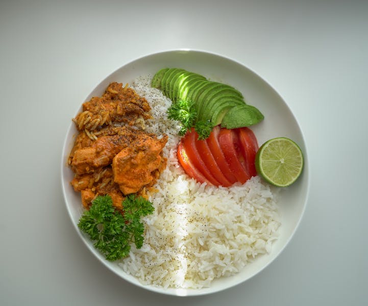 Cilantro-lime rice served as a side dish